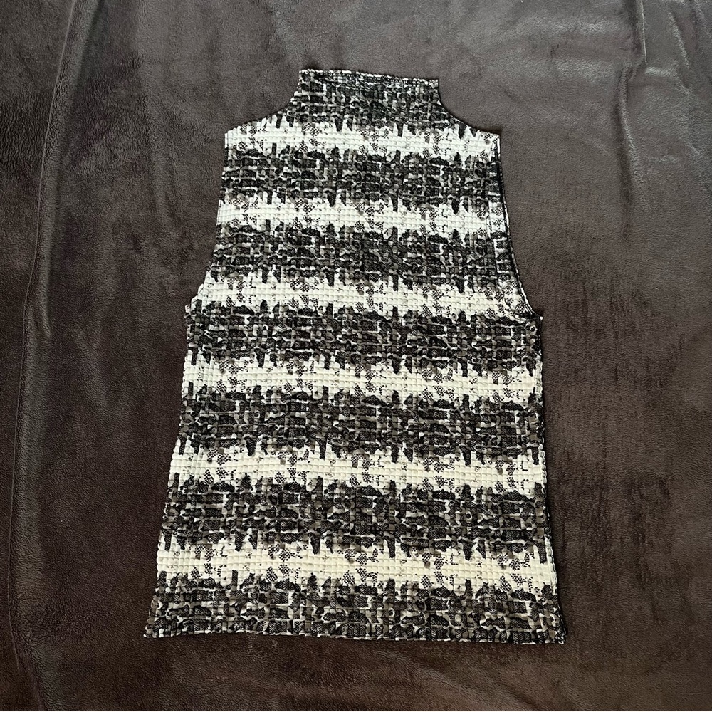 Snake Print Plissé Tank Top